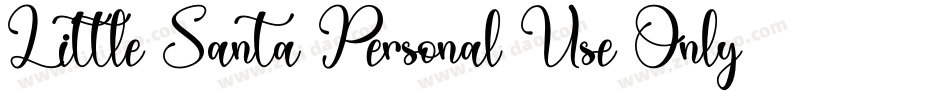 Little Santa Personal Use Only字体转换